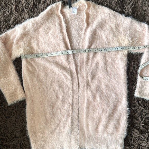 Pastel super soft open pink cardigan size small - Picture 6 of 9